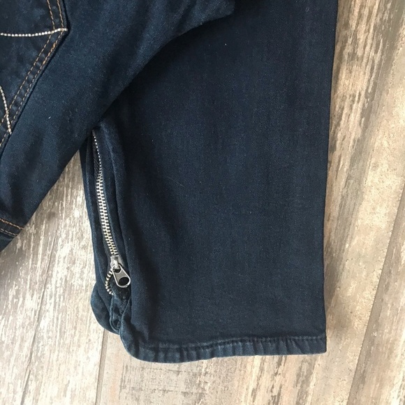 Fire Shawna Ankle Zip Dark Wash Skinny Jeans Jr Size 11 - Picture 4 of 11